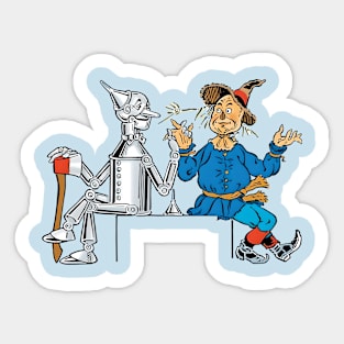 Tin Woodsman and Scarecrow - The Wizard of Oz Sticker